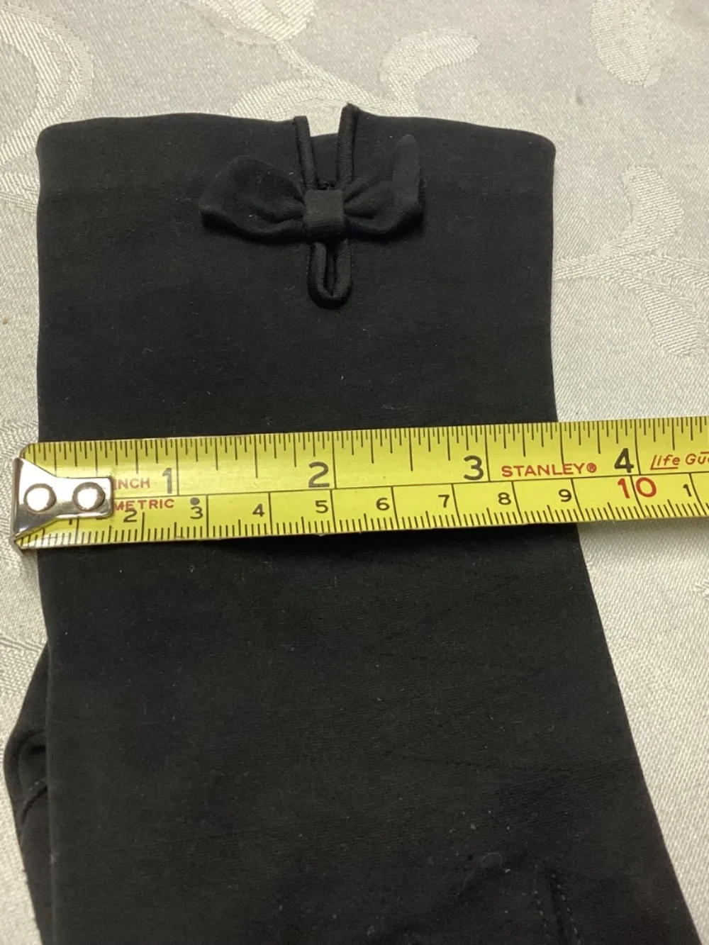 LADIES VINTAGE GLOVES SUEDE SOFT FEEL. BLACK